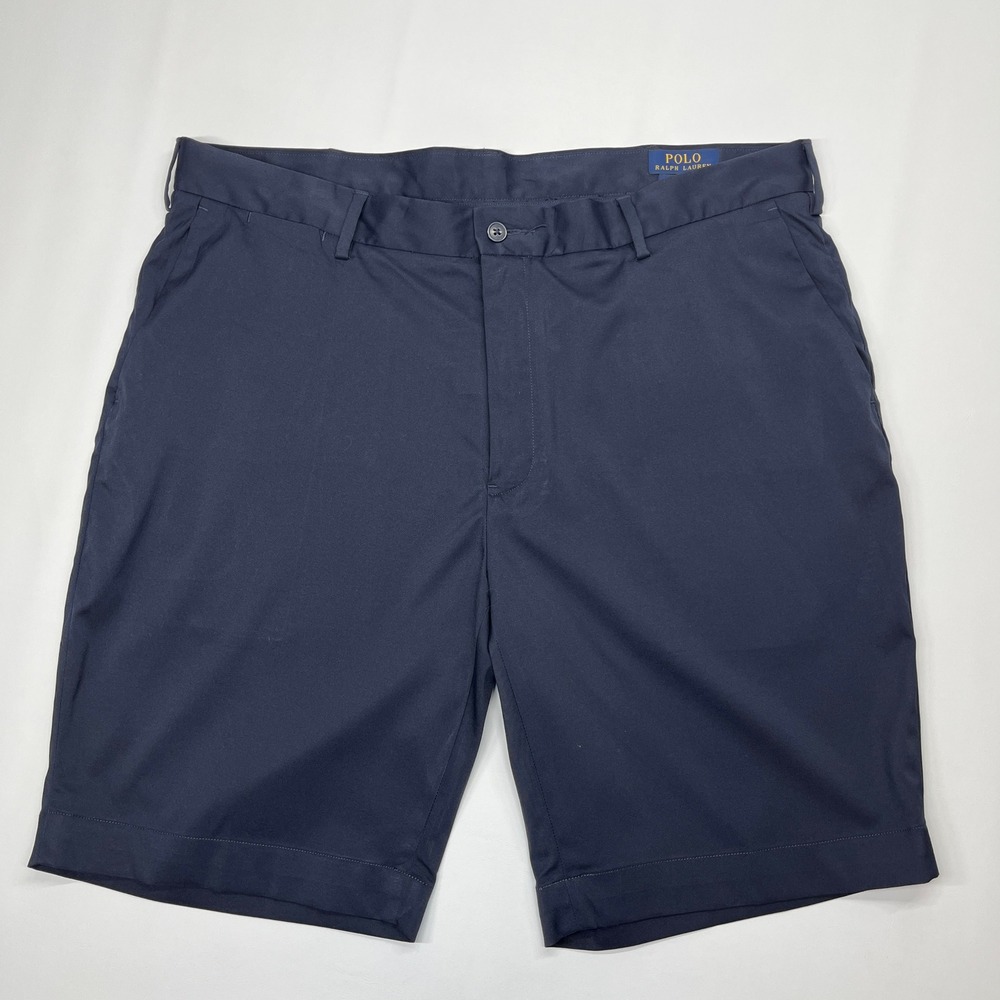 Polo‎ Ralph Lauren Performance Shorts Navy Blue Mens 38 Golf Preppy Classic